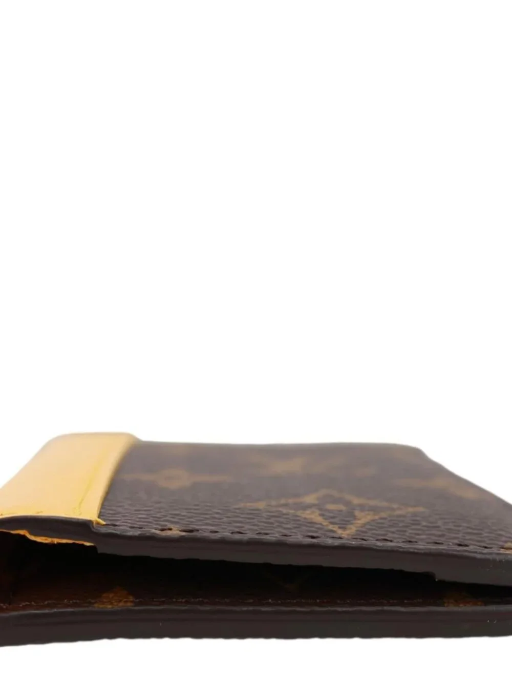 Louis Vuitton  Pocket Organizer Monogram Macassar Canvas Wallet Safran Yellow